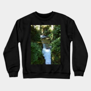 Sol Duc Falls Stream Nature Photography Pacific Northwest Crewneck Sweatshirt